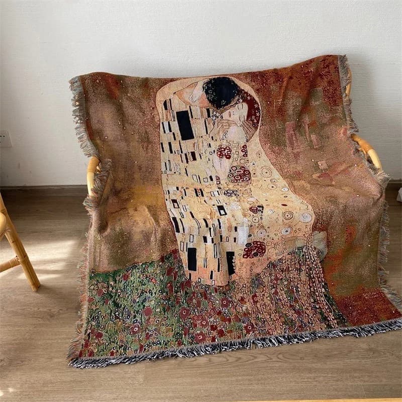 Plaid Vintage in Misto Cotone Copridivano e Arazzo