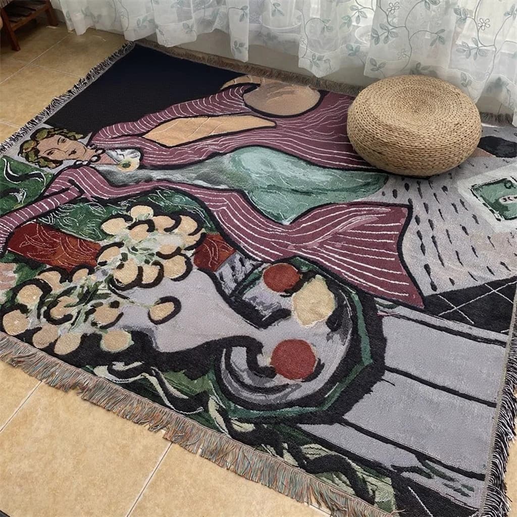 Arazzo Telo Copridivano Stile Matisse per Decorazione Parete e Divano