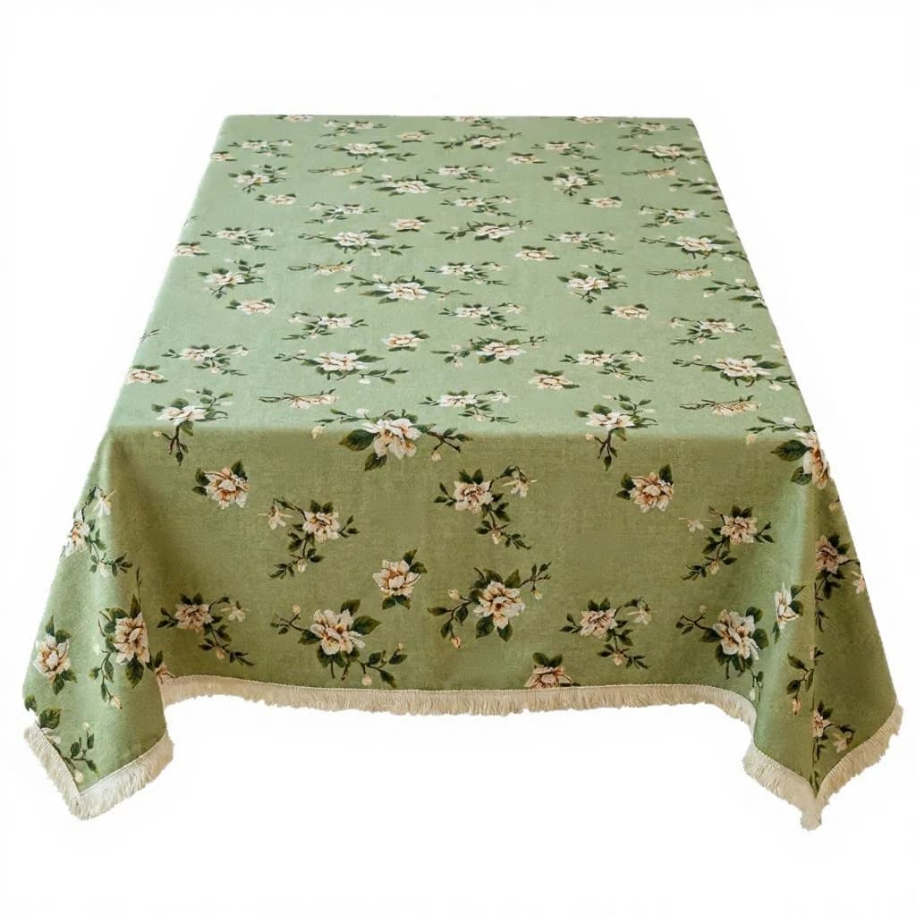 Runner da Tavolo Rettangolare Jacquard Floreale Rustico