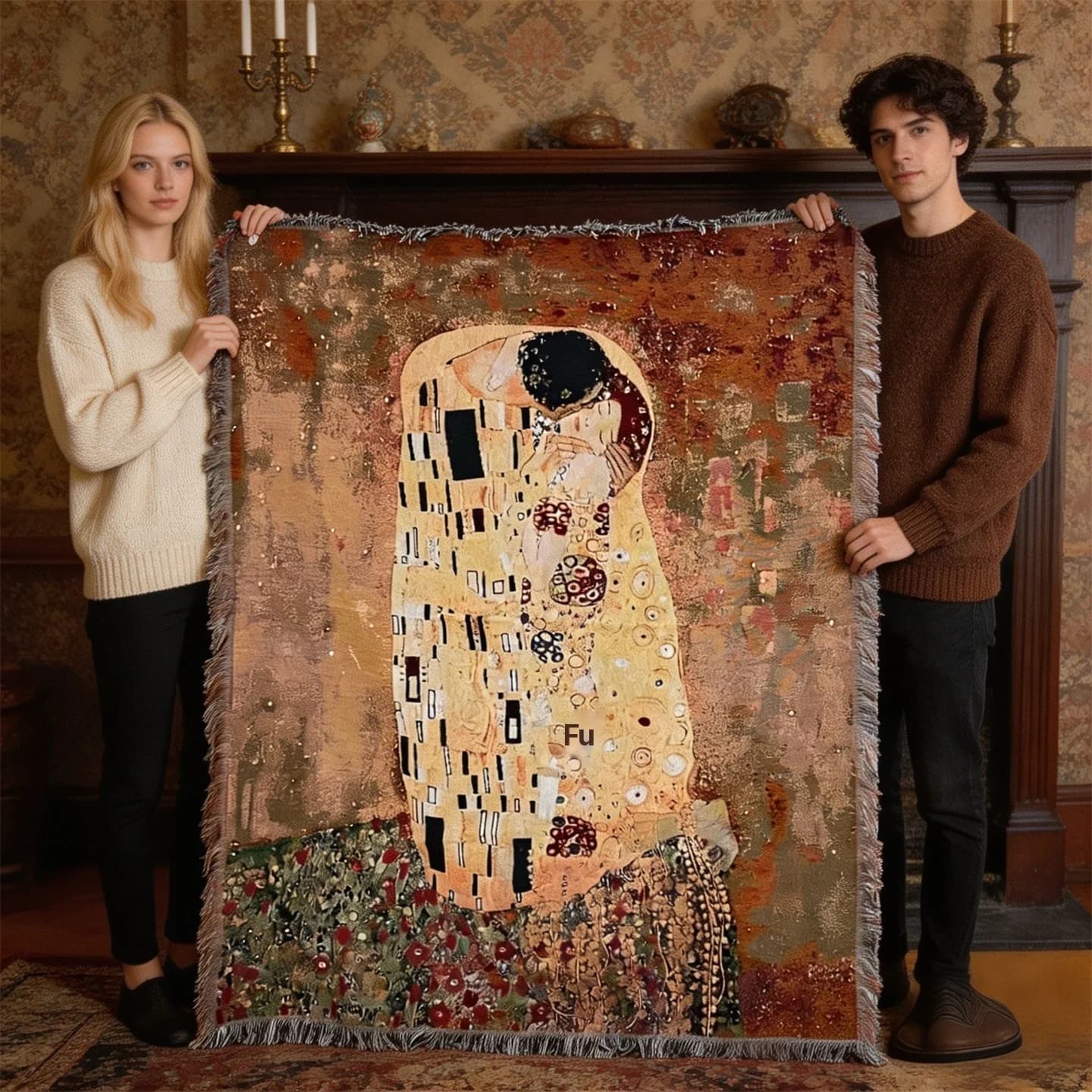 Coperta in arazzo artistico cotone e poliestere per parete