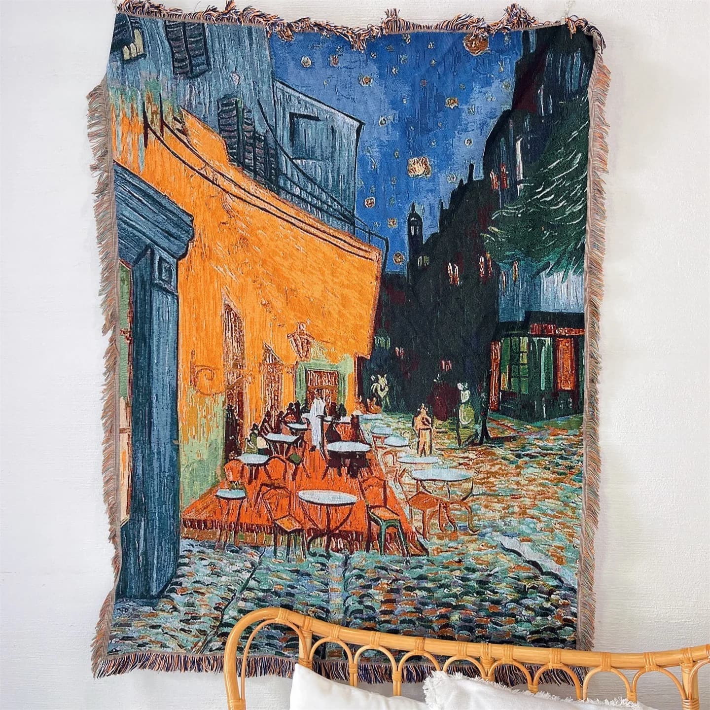 Arazzo Coperta Van Gogh in Misto Cotone Decorazione da Parete