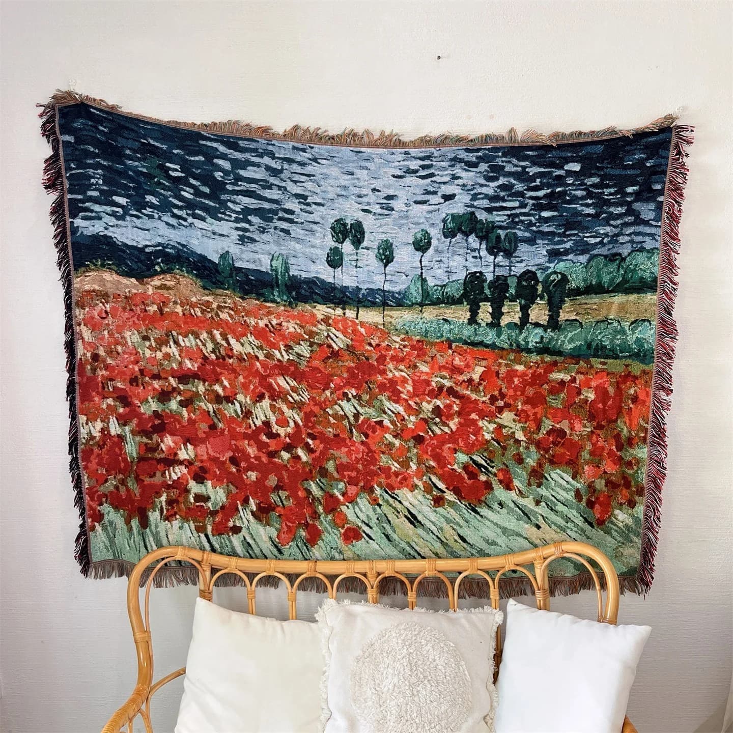 Arazzo Coperta Van Gogh in Misto Cotone Decorazione da Parete